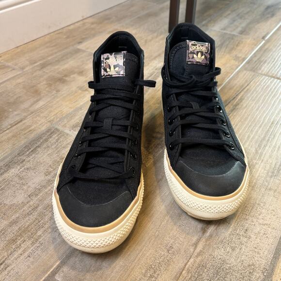 Adidas Women Nizza Trek Black Tan Leopard Platform Sneaker Size 9 1/2 - Picture 2 of 7